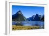 Cruise Ship Passing Through Milford Sound-Michael-Framed Photographic Print