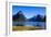 Cruise Ship Passing Through Milford Sound-Michael-Framed Photographic Print