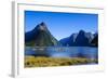 Cruise Ship Passing Through Milford Sound-Michael-Framed Photographic Print