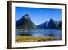 Cruise Ship Passing Through Milford Sound-Michael-Framed Photographic Print