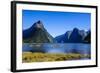 Cruise Ship Passing Through Milford Sound-Michael-Framed Photographic Print