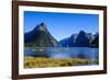 Cruise Ship Passing Through Milford Sound-Michael-Framed Photographic Print