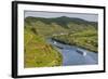 Cruise Ship Passing Through the Riverbend in Bremm-Michael Runkel-Framed Photographic Print