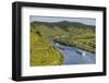 Cruise Ship Passing Through the Riverbend in Bremm-Michael Runkel-Framed Photographic Print