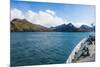 Cruise ship shipping to Ocean Harbour, South Georgia, Antarctica, Polar Regions-Michael Runkel-Mounted Photographic Print