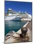 Cruise Ships at Prince George Wharf, Nassau, New Providence Island, Bahamas, West Indies-Richard Cummins-Mounted Photographic Print