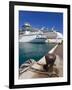 Cruise Ships at Prince George Wharf, Nassau, New Providence Island, Bahamas, West Indies-Richard Cummins-Framed Photographic Print