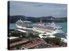 Cruise Ships. Charlotte Amalie, St. Thomas, U.S. Virgin Islands, West Indies, Caribbean-Angelo Cavalli-Stretched Canvas