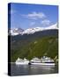 Cruise Ships Docked in Skagway, Southeast Alaska, United States of America, North America-Richard Cummins-Stretched Canvas