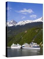 Cruise Ships Docked in Skagway, Southeast Alaska, United States of America, North America-Richard Cummins-Stretched Canvas