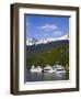 Cruise Ships Docked in Skagway, Southeast Alaska, United States of America, North America-Richard Cummins-Framed Premium Photographic Print