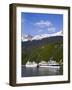 Cruise Ships Docked in Skagway, Southeast Alaska, United States of America, North America-Richard Cummins-Framed Photographic Print