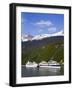 Cruise Ships Docked in Skagway, Southeast Alaska, United States of America, North America-Richard Cummins-Framed Photographic Print