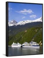 Cruise Ships Docked in Skagway, Southeast Alaska, United States of America, North America-Richard Cummins-Framed Photographic Print