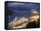 Cruise Ships in Port, Dubrovnik, Dalmatia, Croatia, Adriatic, Europe-Martin Child-Framed Stretched Canvas