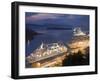 Cruise Ships in Port, Dubrovnik, Dalmatia, Croatia, Adriatic, Europe-Martin Child-Framed Photographic Print