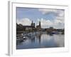 Cruise Ships on the River Elbe, Dresden, Saxony, Germany, Europe-Michael Runkel-Framed Photographic Print