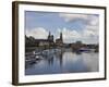 Cruise Ships on the River Elbe, Dresden, Saxony, Germany, Europe-Michael Runkel-Framed Photographic Print