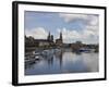 Cruise Ships on the River Elbe, Dresden, Saxony, Germany, Europe-Michael Runkel-Framed Photographic Print
