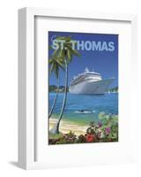 Cruise St. Thomas-Kem Mcnair-Framed Art Print