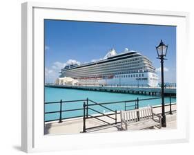 Cruise Terminal in the Royal Naval Dockyard, Bermuda, Central America-Michael DeFreitas-Framed Photographic Print