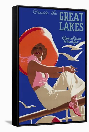 Cruise the Great Lakes Canadian Pacific-null-Framed Stretched Canvas