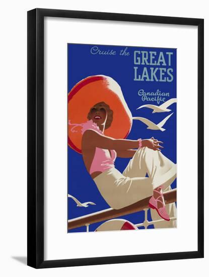 Cruise the Great Lakes Canadian Pacific-null-Framed Giclee Print