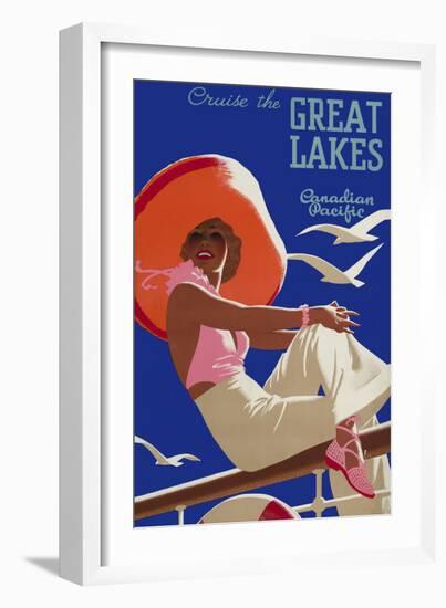 Cruise the Great Lakes Canadian Pacific-null-Framed Giclee Print