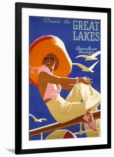 Cruise the Great Lakes-null-Framed Art Print