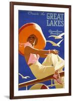 Cruise the Great Lakes-null-Framed Art Print