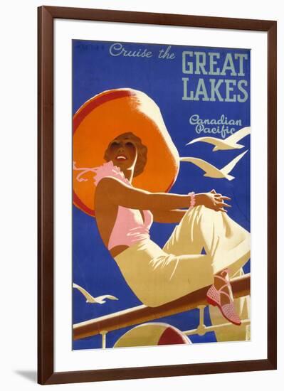 Cruise the Great Lakes-null-Framed Art Print