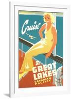 Cruise the Great Lakes-null-Framed Art Print