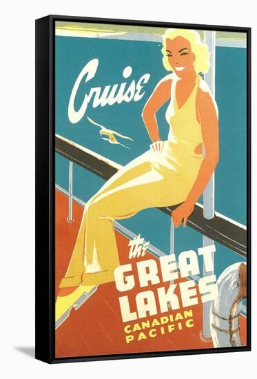 Cruise the Great Lakes-Found Image Press-Framed Stretched Canvas