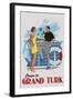 Cruise to Grand Turk Vintage Poster-Lantern Press-Framed Art Print