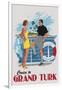 Cruise to Grand Turk Vintage Poster-Lantern Press-Framed Art Print