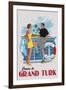 Cruise to Grand Turk Vintage Poster-Lantern Press-Framed Art Print