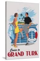 Cruise to Grand Turk Vintage Poster-Lantern Press-Stretched Canvas
