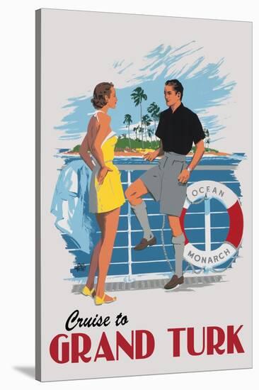 Cruise to Grand Turk Vintage Poster-Lantern Press-Stretched Canvas