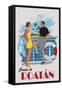 Cruise to Roatan Vintage Poster-Lantern Press-Framed Stretched Canvas