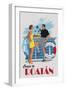 Cruise to Roatan Vintage Poster-Lantern Press-Framed Art Print