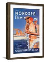 Cruise to the North Sea Via Bremen-null-Framed Art Print