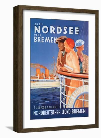 Cruise to the North Sea Via Bremen-null-Framed Art Print