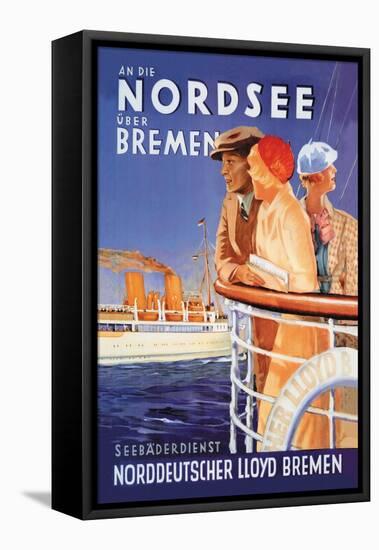 Cruise to the North Sea Via Bremen-null-Framed Stretched Canvas