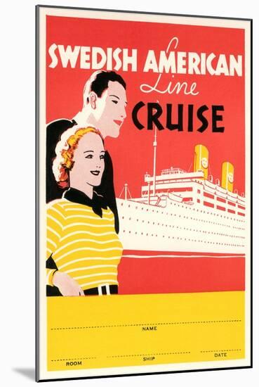 Cruise Travel Poster-null-Mounted Art Print