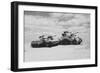 Cruiser and Sherman?, 1943 (B/W Photo)-null-Framed Giclee Print