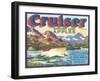 Cruiser Apple Label - Chelan, WA-Lantern Press-Framed Art Print