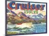 Cruiser Apple Label - Chelan, WA-Lantern Press-Mounted Art Print