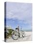 Cruiser Bicycle on the Beach, Miami South Beach, Art Deco District, Florida, Usa-Axel Schmies-Stretched Canvas