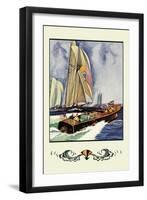 Cruisers and Sailboats-Winslow Homer-Framed Art Print