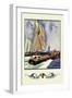 Cruisers and Sailboats-Winslow Homer-Framed Art Print